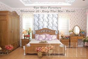 Bộ phòng ngủ gỗ sồi Mỹ - Series Cali Image