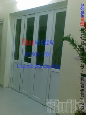 Cửa đi 4 cánh mở quay Hanowindow