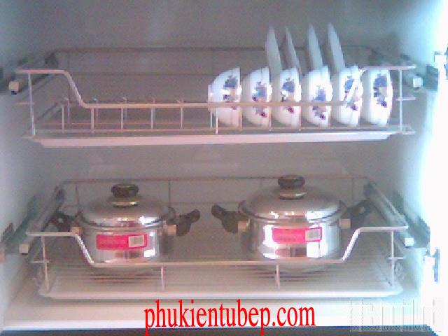 Giá để xoong nồi , bát đĩa 2 tầng