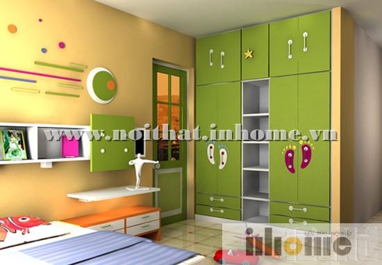 Nội thất phòng trẻ em hiện đại, bắt mắt với INHOME