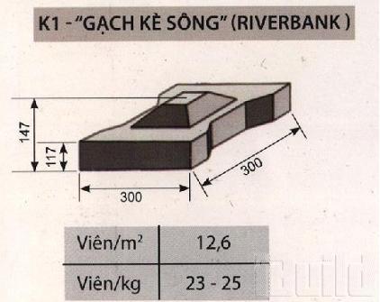 Gạch Kè bờ