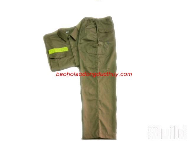 Quần áo bảo hộ vải kaki Hàn Quốc