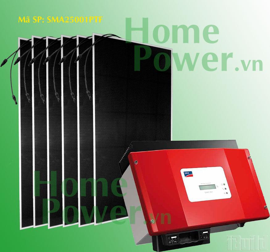 Hệ thống điện NLMT HomePower lắp trên mái nhà